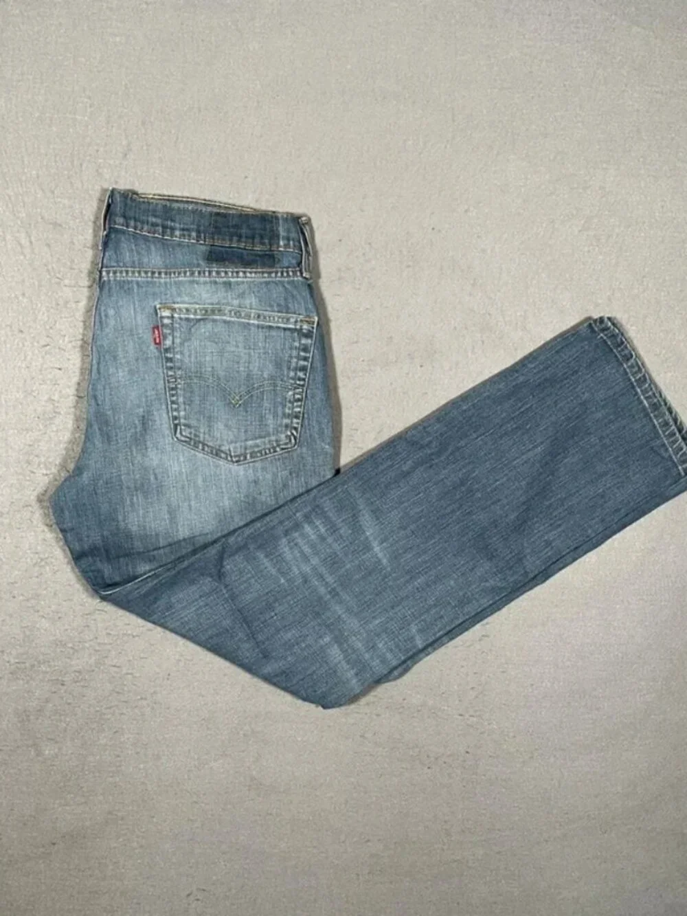Levi’s 514 Light Blue Denim Jeans Missing Badge Mens W33 I32